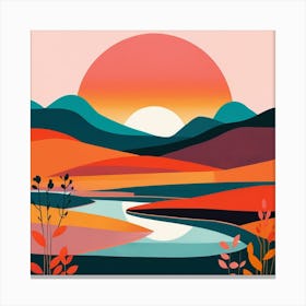 Landscape Painting 7 Canvas Print