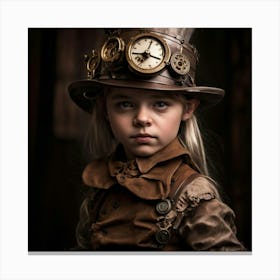 Steampunk Girl 1 Canvas Print