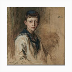 Portrait Of A Boy Canvas Print