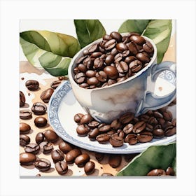 Coffee Beans 221 Canvas Print