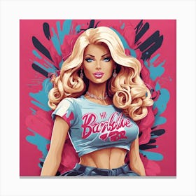 Barbie 5 Canvas Print