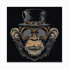 Steampunk Monkey 9 Canvas Print