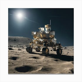 Rover On The Moon 2 Canvas Print