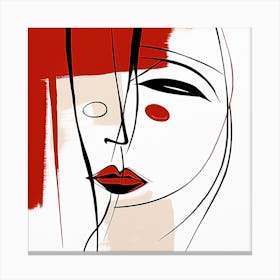 Woman'S Face 8 Canvas Print