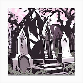 Graveyard 8 Canvas Print
