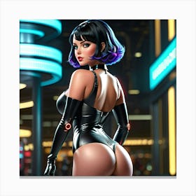 Futuristic Sex Canvas Print