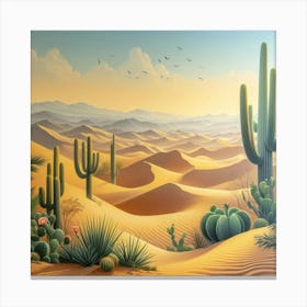 Desert Landscape 4 Canvas Print