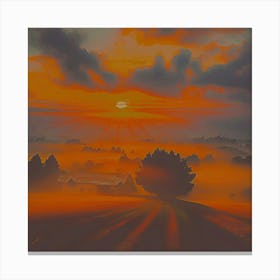 La nebbia Canvas Print