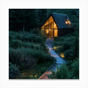 Cabin In The Woods Canvas Print