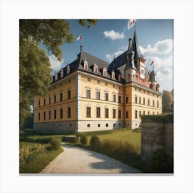 Castle In Czech Republic Canvas Print