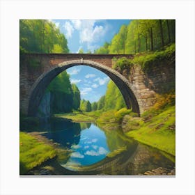 Placid Bridge Canvas Print