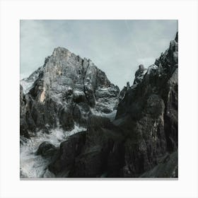 Dolomite Mountain Range Canvas Print