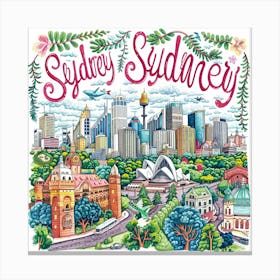 Sydney Sunday 1 Canvas Print