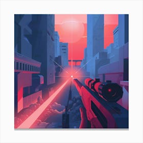 Futuristic City 5 Canvas Print