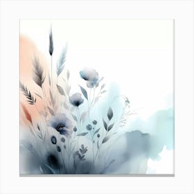 Watercolor Flowers 5 Canvas Print