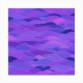 Purple Waves Canvas Print