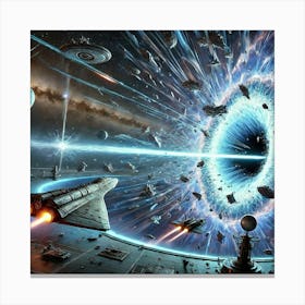 Event Horizon Lance Space Time Distortion Canvas Print