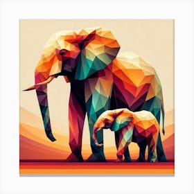 The Bountiful Brothers Elephants Canvas Print