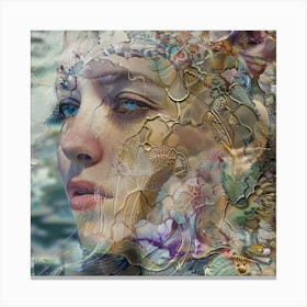 Woman'S Face 4 Canvas Print