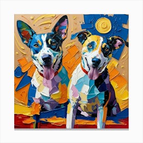 Two Dogs 3 Canvas Print