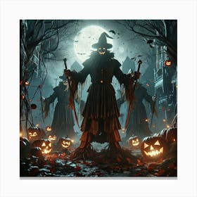 Halloween Witches Canvas Print