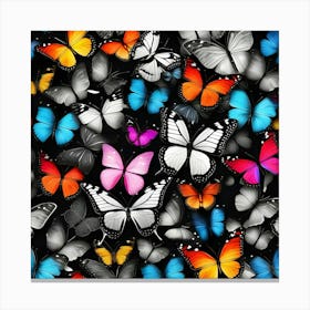 Colorful Butterflies 3 Canvas Print