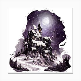 Halloween Castle Canvas Print