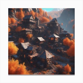 Autumn Village 47 Canvas Print