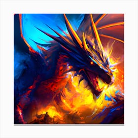 The Space Dragon Canvas Print