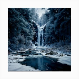 Waterfall In The Woods Canvas Print