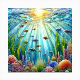 Into The Water Under The Sea Canvas Print