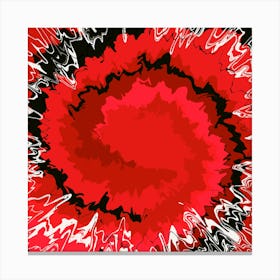 Abstract Red Swirl Canvas Print