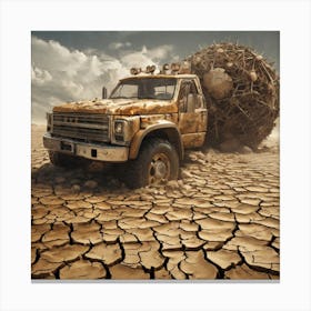 Desert Truck 5 Canvas Print