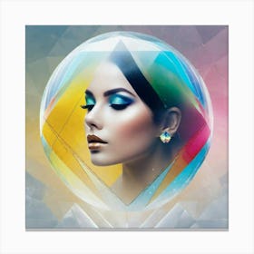 Beauty in bubble Canvas Print