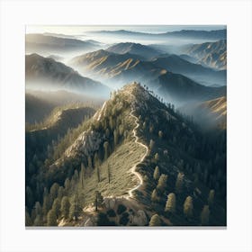 Sunrise In The Mountains Canvas Print