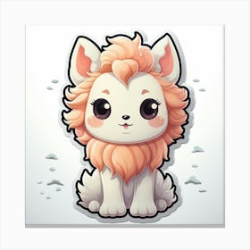 Kawaii Lion 1 Canvas Print