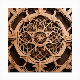 Ornate wooden carving 14 Canvas Print