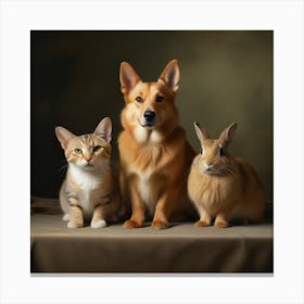 Domesticated Animals Canvas Print