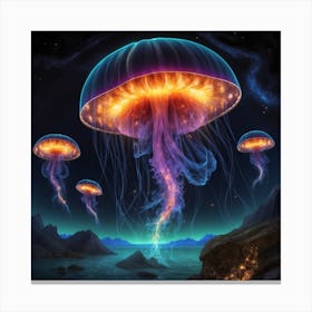 Jellyfish Canvas Print