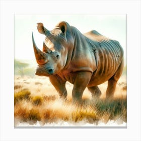 Rhinoceros 1 Canvas Print