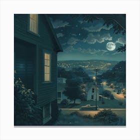 Night In The Town Canvas Print