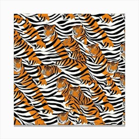 Tiger Pattern Canvas Print