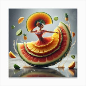 Fruit dancing 5 Canvas Print