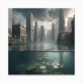 Futuristic City Canvas Print