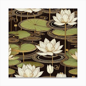 Water Lilies 4 Canvas Print