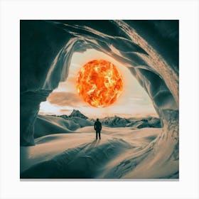 Sun In The Cave Canvas Print