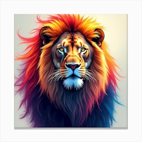 Lion Head Canvas Print