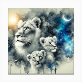 Creative Wild Animal Representation 105 Canvas Print