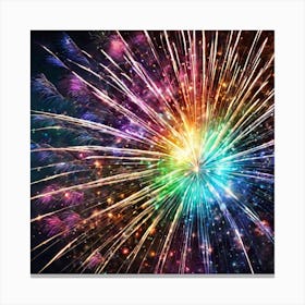 Fireworks In The Sky 16 Canvas Print