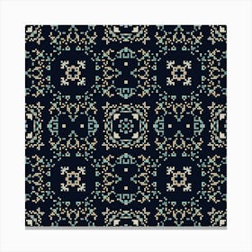 Abstract geometric symmetric mosaic pattern 5 Canvas Print